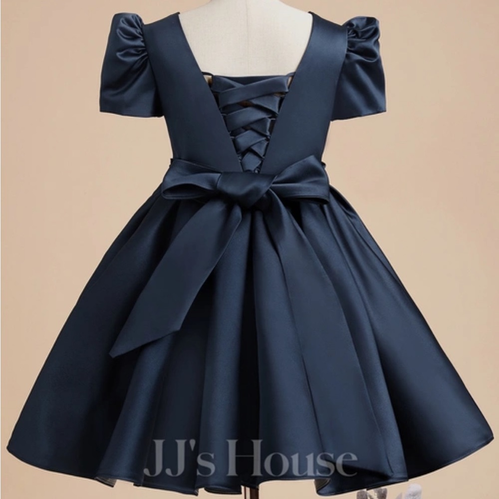 Two flower girl dresses from JJs house (size 3 and 5) Silk - dusty rose pink.